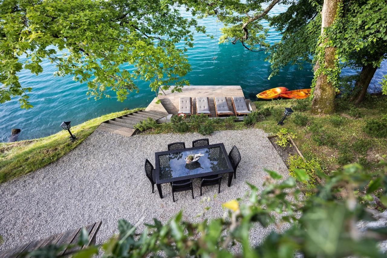 Private Beach House On Lake Bled Eksteriør bilde