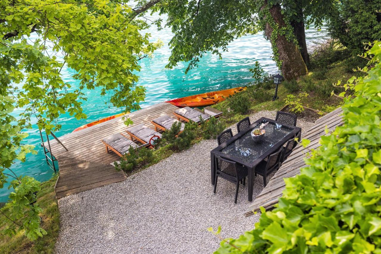 Private Beach House On Lake Bled Eksteriør bilde
