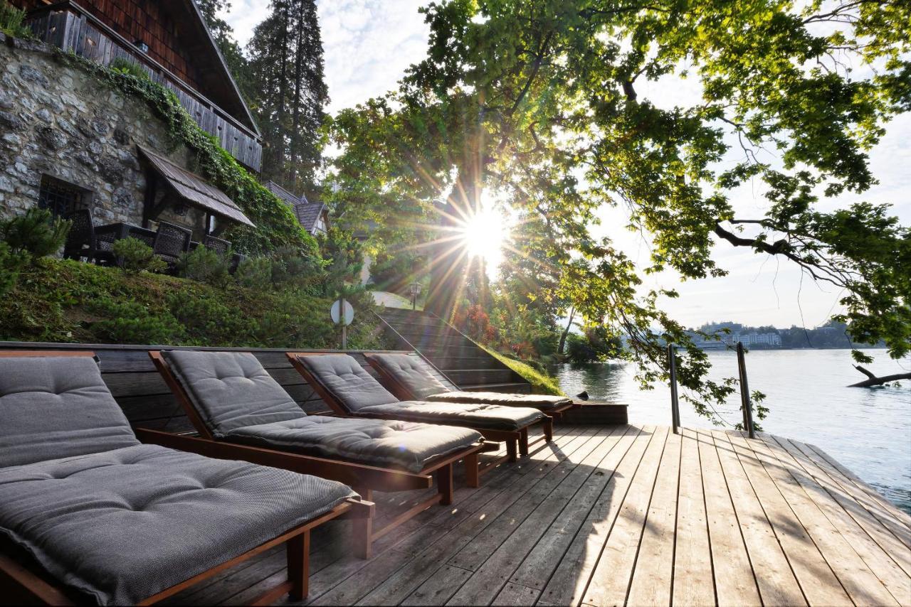 Private Beach House On Lake Bled Eksteriør bilde